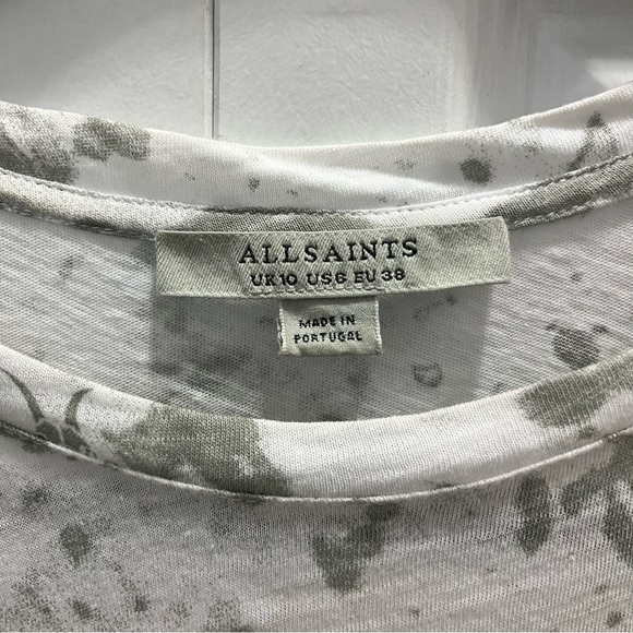 ALLSAINTS Portland Anna Graphic Short Sleeve Shirt / Tee - Size Small - Picture 7 of 7